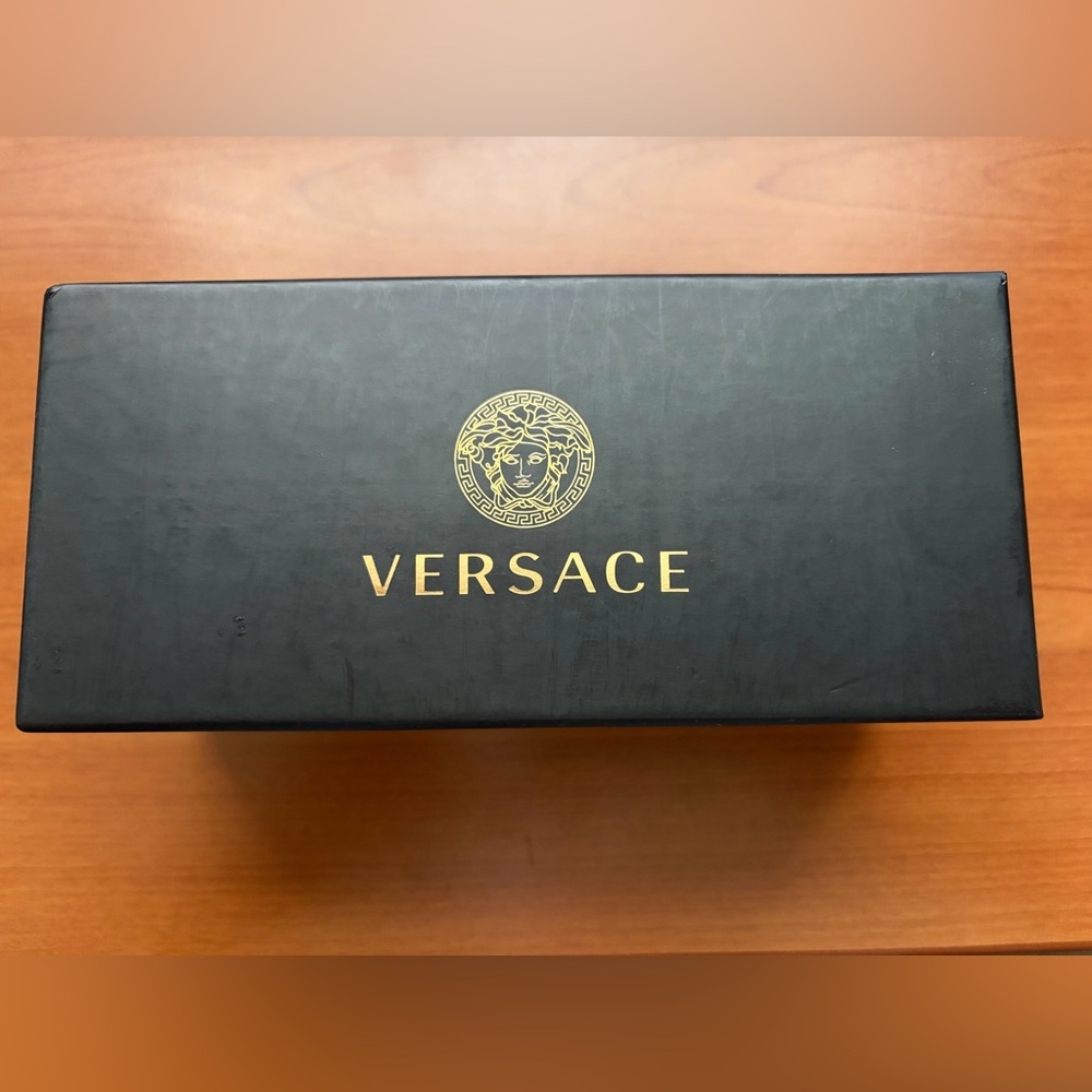 Versace Women’s Black Oversized Square Sunglasses - Picture 10 of 12